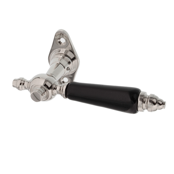 Antike Fenstergriff Messing Nickel | N3011