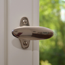 Fenstergriff chrom oval antik 