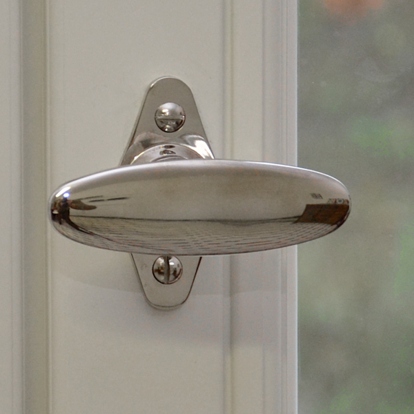 Ovaler Fenstergriff Chrom 