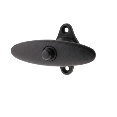 Vollolive mit Druckknopf Messing schwarz Modell "Braunschweig MS"