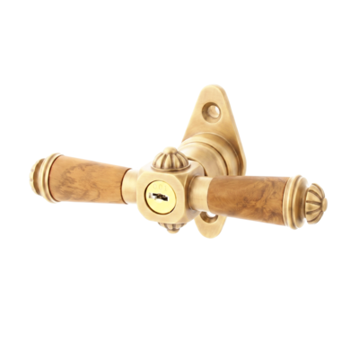 Vollolive Gründerzeit patiniert | ergonomische Form in matt gold