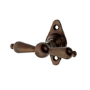 Fensterbeschlag aus Messing Biedermeier kugelförmiger Griffkopf braun