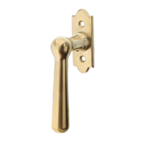Messing Fensterbeschlag patiniert organische Form matt gold