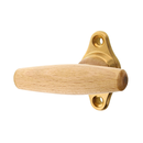 Vollolive aus Messing - ergonomische Form | mittelgroße Vollolive