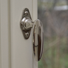 Ovaler Fenstergriff Chrom poliert
