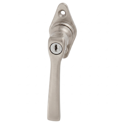 Jugendstil Halbolive aus Messing - schlanke Form - silber
