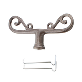 Fensterreiber Vorreiber antik Gusseisen, unbehandelt, IRU7913