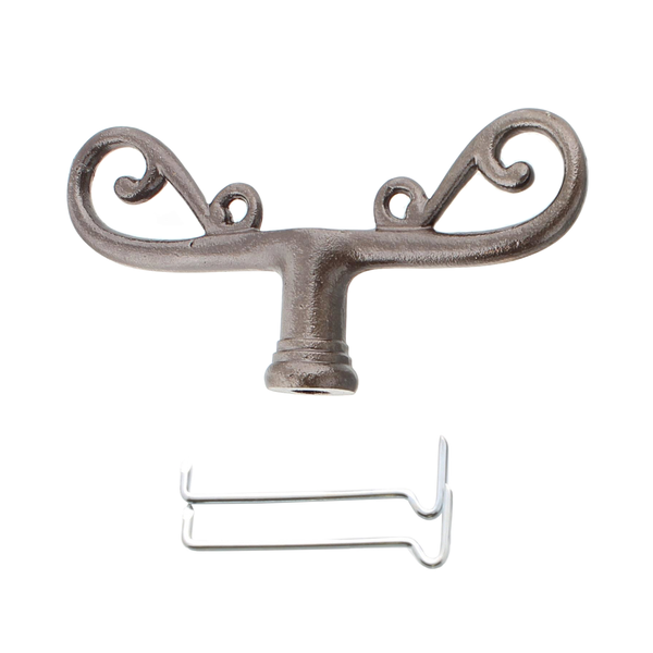 Fensterreiber Vorreiber antik Gusseisen, unbehandelt, IRU7913