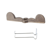 Fensterreiber, Vorreiber, Doppelreiber, Gusseisen, unbehandelt IRU7916