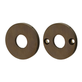 Türdrückerrosette aus Messing, typische Form | braun