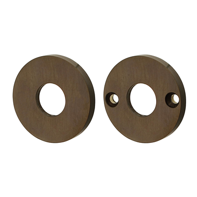 Türdrückerrosette aus Messing, typische Form | braun