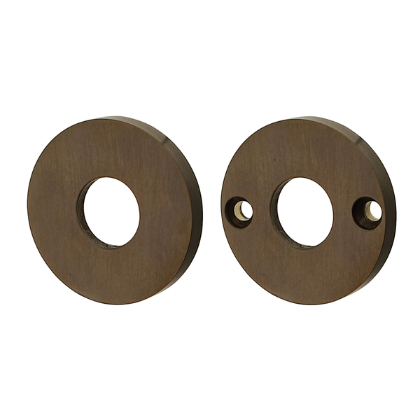 Türdrückerrosette aus Messing, typische Form | braun