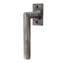 Halbolive aus Gusseisen - Bauhaus Stil - gerade Form | grau