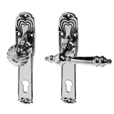 Jugendstil Haustürbeschlag ausMessing zeitloses Design mittelgroß,mittelgroß,mittelgroß