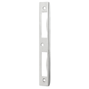 Ventano Schiließblech Innentüren Messing vernickelt, matt gebürstet 170×20×8 mm NM7851