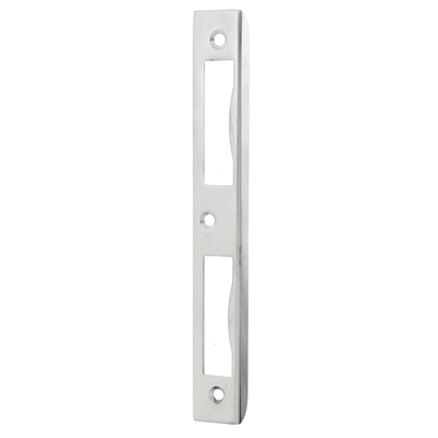 Ventano Schiließblech Innentüren Messing vernickelt, matt gebürstet 170×20×8 mm NM7851