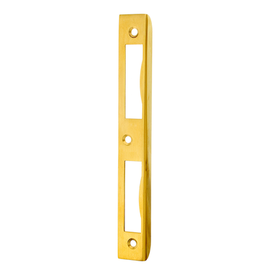 Ventano Schiließblech Innentüren Messing patiniert 170×20×8 mm P7851