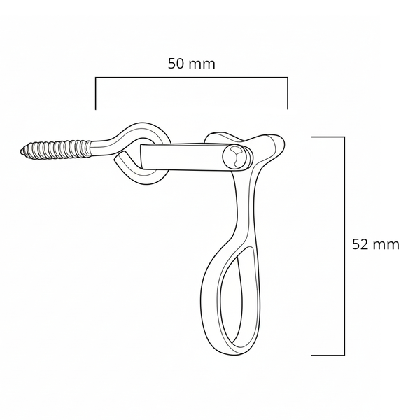 Ankettel mit Ringschrabe asymmetrisch