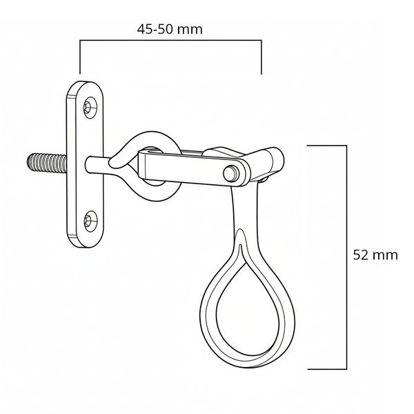 Ankettel mit Plattenöse B7874