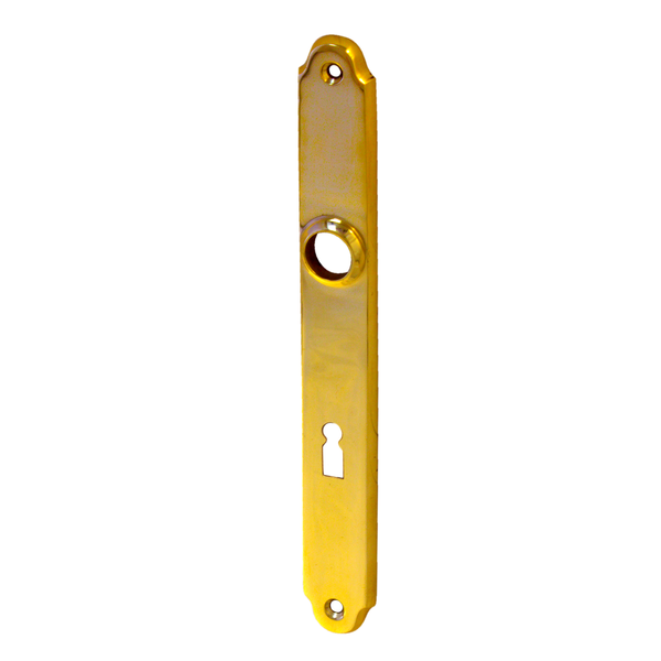 Messing Langschild poliert elegantes Design gold