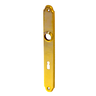 Messing Langschild poliert elegantes Design gold