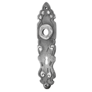 Langschild Jugendstil aus Gusseisen | klassische Form, grau