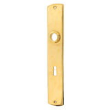 Langschild aus Messing, Jugendstil - schlichtes Design | gold
