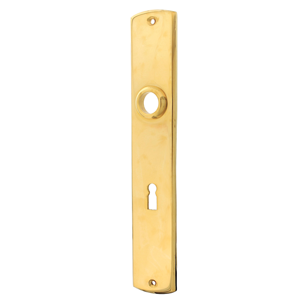 Langschild aus Messing, Jugendstil - schlichtes Design | gold
