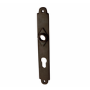 Langschild braun aus Messing dunkel patiniert markante Form