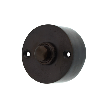 Rosettenklingel Messing dunkel patiniert Modell Klingel A9236