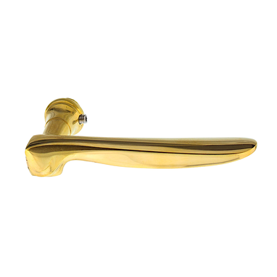 Jugendstil Türdrücker aus Messing - klassische Form | mittelgroßer Türdrücker