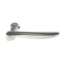 Messing Türklinke vernickelt, hochglanz poliert ergonomische Form silber