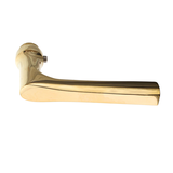 Mittelgroße Türklinke Art Deco - poliert | ergonomische Form