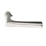 Türklinke Art Deco aus Messing | ergonomische Form, silber