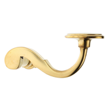 Türklinke aus Messing patiniert, matt gold, ergonomische Form