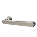 Alpenländisch Türdrücker aus Messing - gerade Form - silber