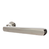 Alpenländisch Türdrücker aus Messing - gerade Form - silber