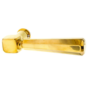 Türklinke aus Messing poliert, gold, rustikale Form