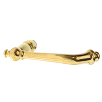 Abgerundeter T&uuml;rgriff  Messing antik - f&uuml;r Fluchtt&uuml;ren- nach DIN EN 179