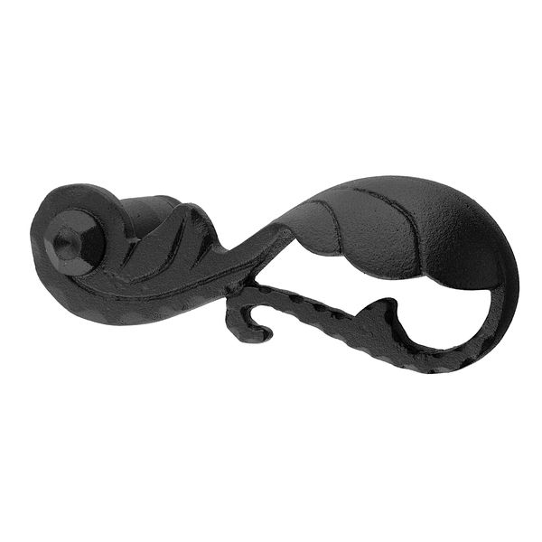 Türklinke authentisch aus Gusseisen schwarz ergonomische Form