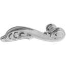 Türdrücker aus Messing Jugendstil geschwungene Form groß