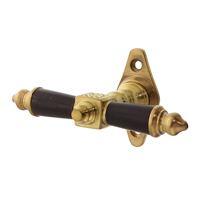 Vollolive aus Messing patiniert matt gold ergonomische Form