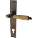 Wohnungstürgarnitur Bramfeld in Messing, antik