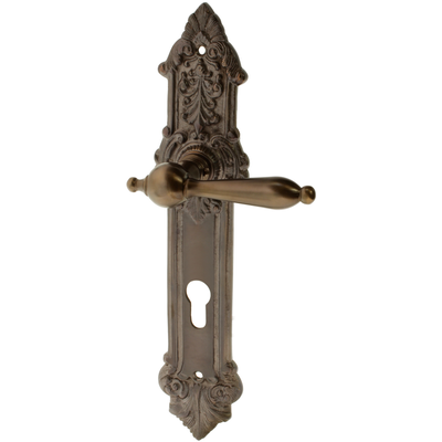 Wohnungstürgarnitur Adalbero in Messing, antik