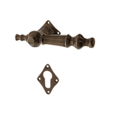 Jugendstil Wohnungstürbeschlag ausMessing verziertes Muster klein,klein,klein,groß