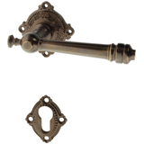 Wohnungstürbeschlag aus Messing - Jugendstil - typische Form | braun