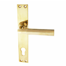 Wohnungstürbeschlag Bauhaus Stil poliert elegantes Design in gold