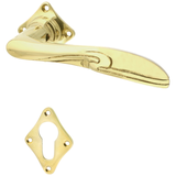 Türbeschlag Jugendstil aus Messing | fließende Linien, gold