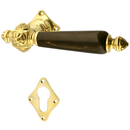 Wohnungstürbeschlag Jugendstil poliert | elegantes Design in gold