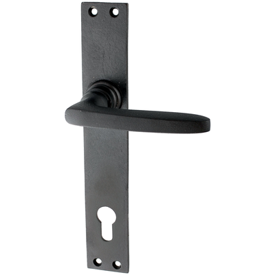 Wohnungstürbeschlag aus Gusseisen - typische Form - authentisch